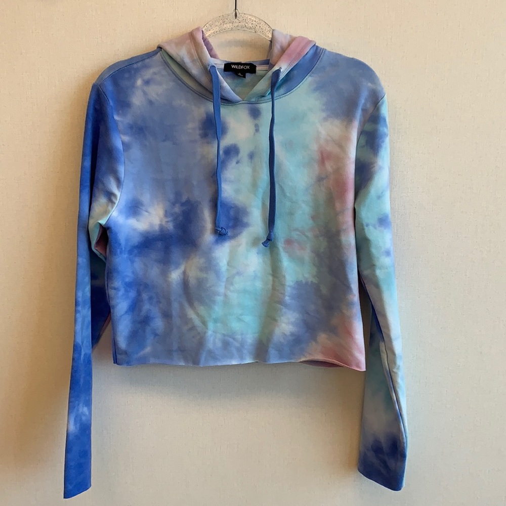 🎉HP🎉Wildfox Painted Cropped Hoodie Sz L • NWT🎉